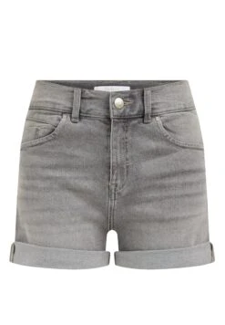 WE FASHION High Rise Comfort Stretch - Short En Jean - Grey -We Fashion Soldes Boutique 8efdac5086a049b38a4f8178144ad52e