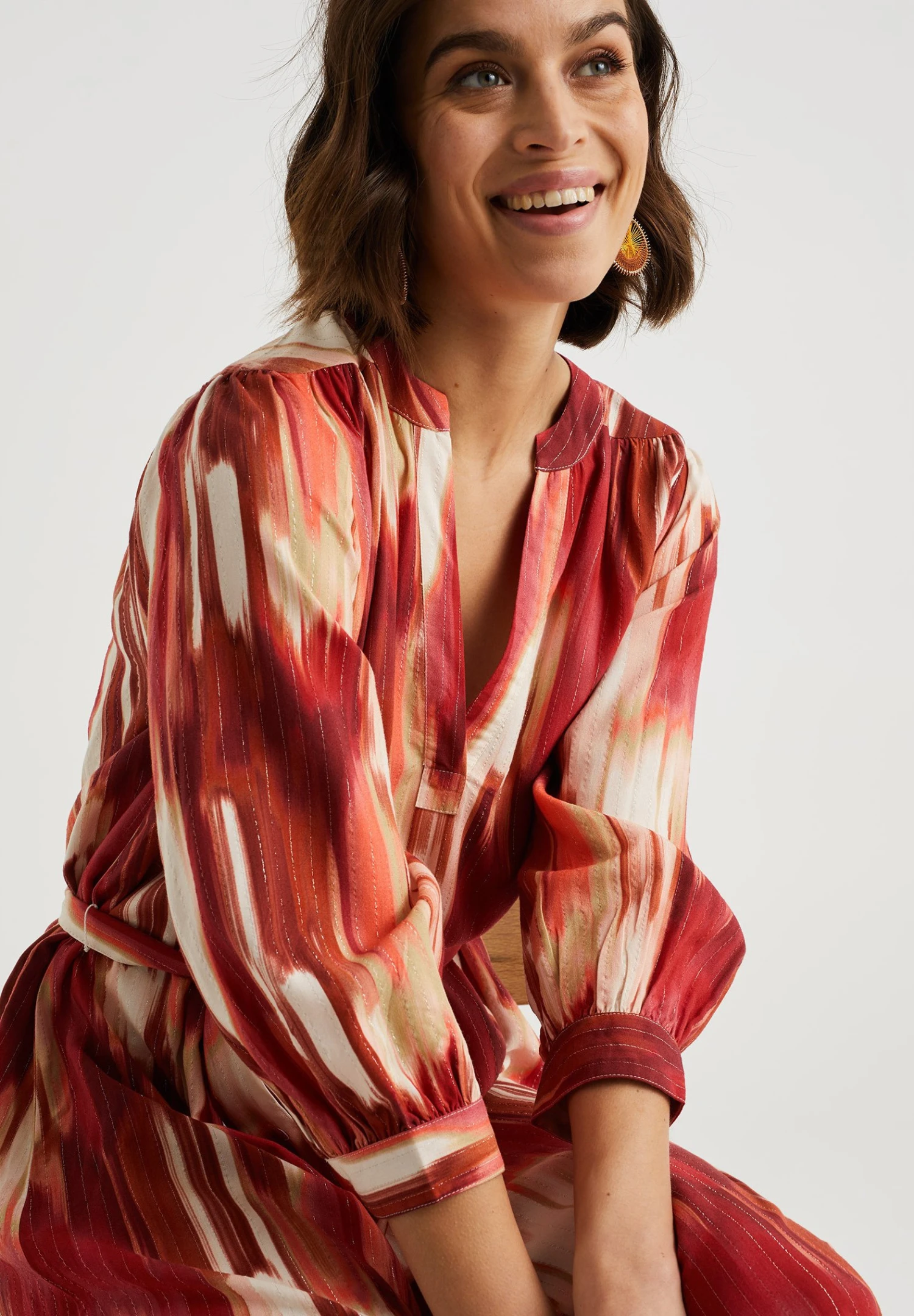 WE FASHION Met Dessin - Robe De Jour - Red 7 WE FASHION Met Dessin - Robe De Jour - Red – Image 5