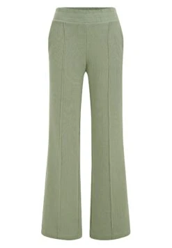 WE FASHION Wide Leg Met Structuur - Pantalon Classique - Green -We Fashion Soldes Boutique 90faece59b434611a854bc1a3925bba0