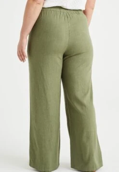 WE FASHION Curve - Pantalon Classique - Green -We Fashion Soldes Boutique 9267ac6e71474811b964a6011e2d63f2
