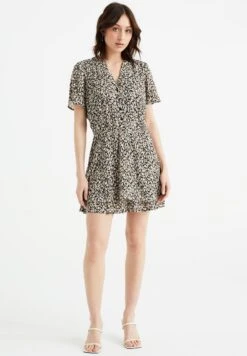 WE FASHION Met Glittergaren - Robe De Jour - Black