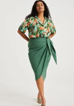 WE FASHION Curve - Jupe Portefeuille - Green 11 WE FASHION Curve - Jupe Portefeuille - Green -We Fashion Soldes Boutique 95475898bf534ce6a974080910f0bac1