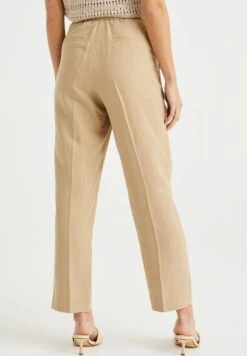 WE FASHION Regular Fit - Pantalon Classique - Beige -We Fashion Soldes Boutique 9641ef68bc40402fac8affbe0e5a2407