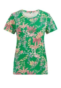 WE FASHION Met Dessin - T-Shirt Imprimé - Green -We Fashion Soldes Boutique 9666f8b5be0045c88bd53a536e50f0b6