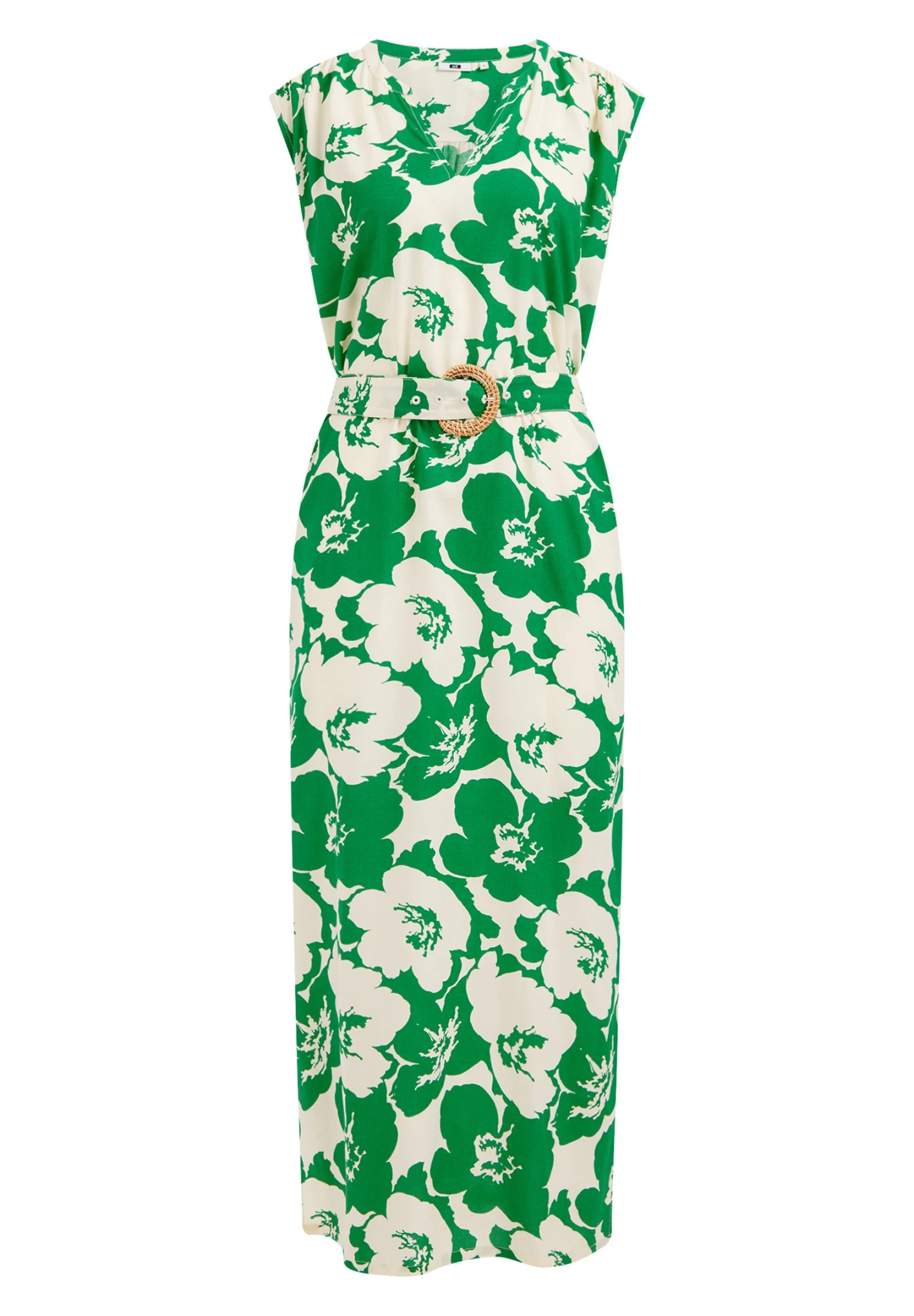 WE FASHION Met Dessin - Robe De Jour - White 8 WE FASHION Met Dessin - Robe De Jour - White – Image 6