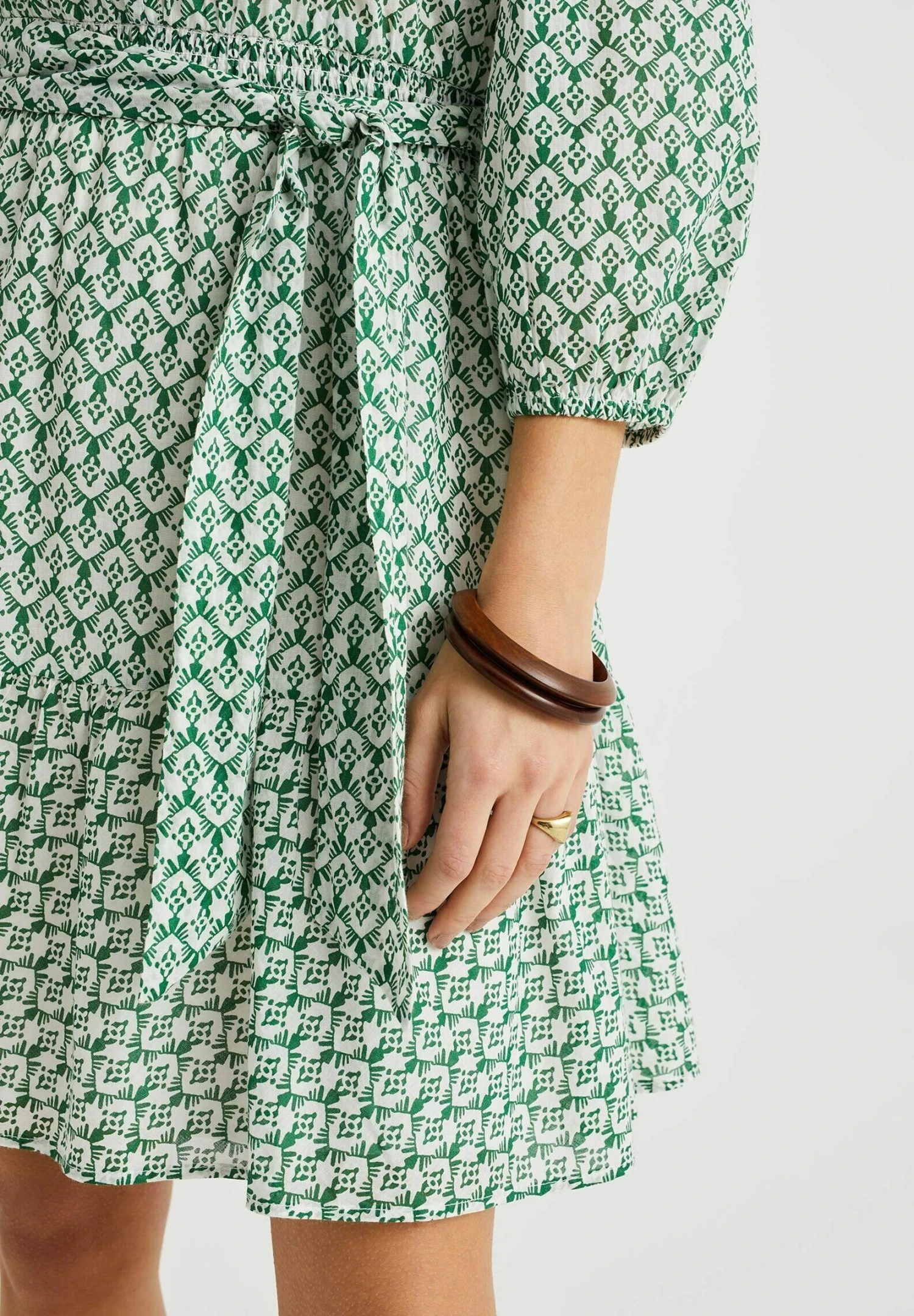 WE FASHION Met Dessin - Robe De Jour - Green 6 WE FASHION Met Dessin - Robe De Jour - Green – Image 4