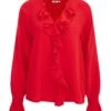 WE FASHION Met Ruches - Blouse - Red 1 WE FASHION Met Ruches - Blouse - Red -We Fashion Soldes Boutique 98b236ffbc474b6489ef5027730d4f58