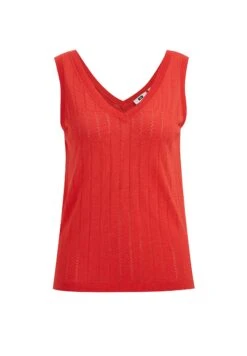 WE FASHION Met Opengewerkt Dessin - Débardeur - Red -We Fashion Soldes Boutique 9ab455dd5d5d4a91b1bb29279a96a96c