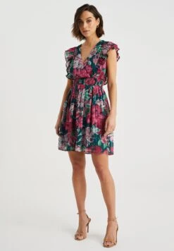 WE FASHION Met Dessin - Robe De Jour - Multi Coloured