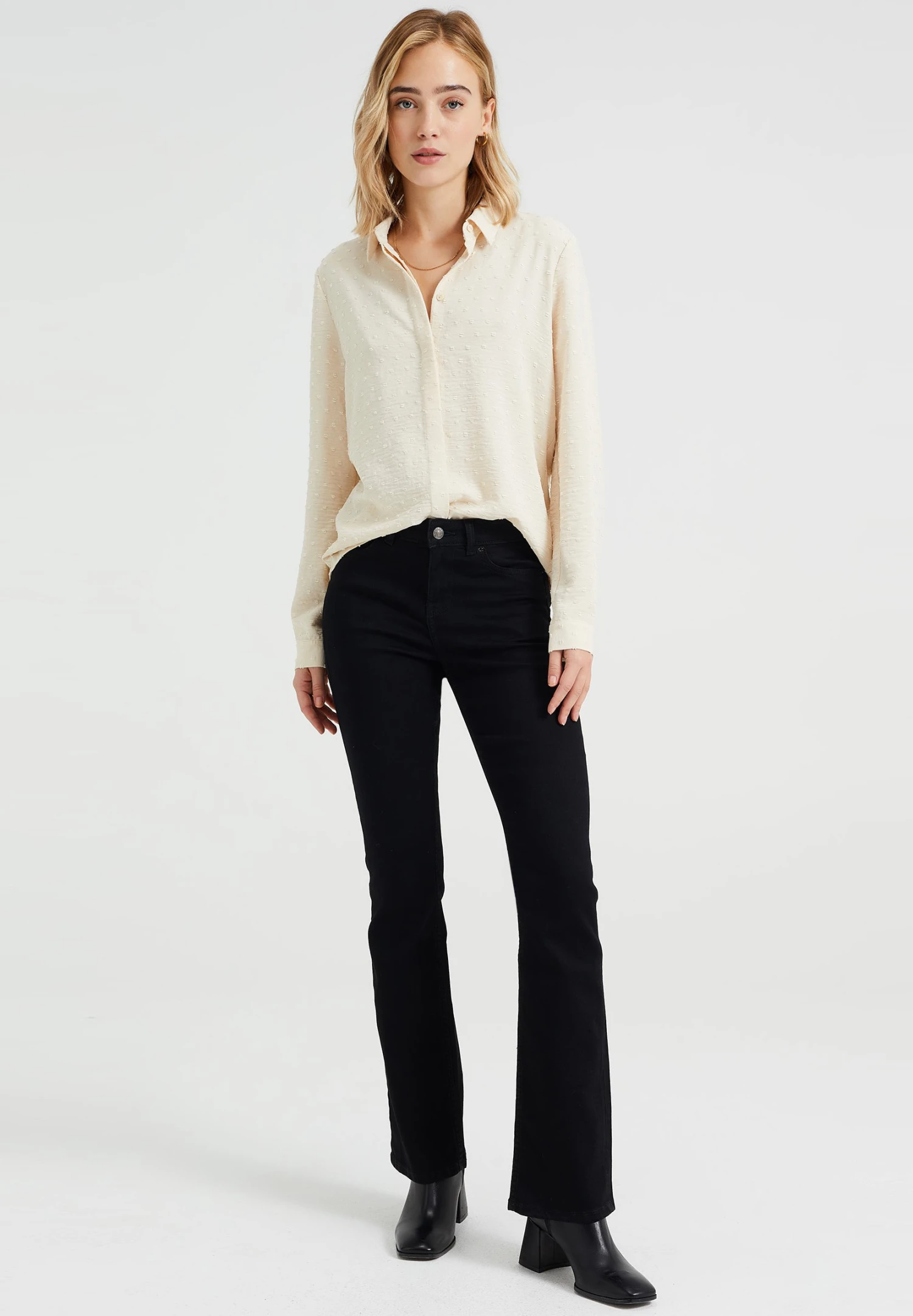 WE FASHION Met Structuur - Chemisier - White 4 WE FASHION Met Structuur - Chemisier - White – Image 2