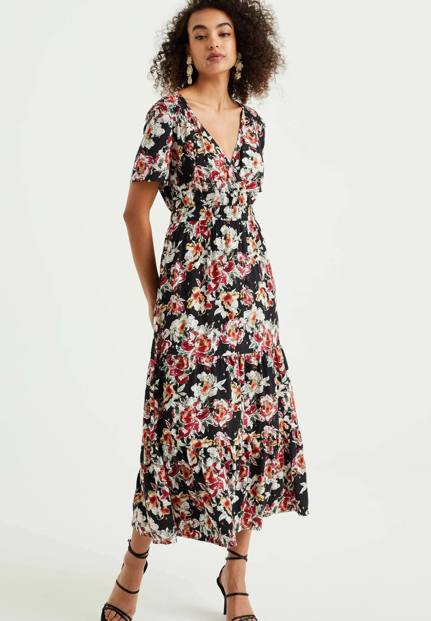 WE FASHION Met Dessin - Robe Longue - Black 3 WE FASHION Met Dessin - Robe Longue - Black