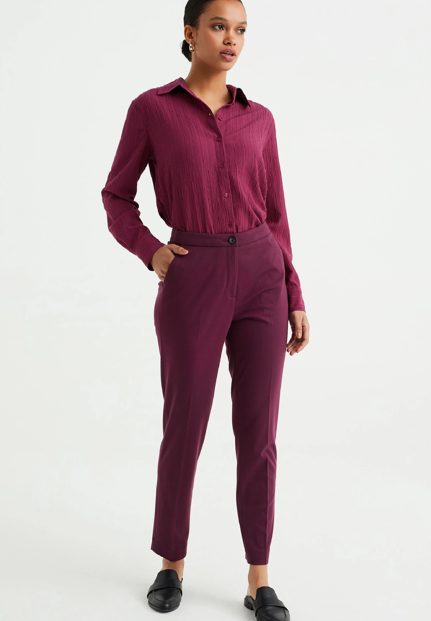 WE FASHION Chemisier - Violet 4 WE FASHION Chemisier - Violet – Image 2