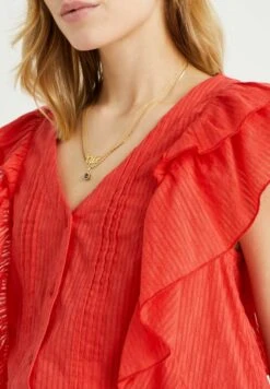 WE FASHION Met Dessin - Blouse - Red -We Fashion Soldes Boutique 9e6285ced7b24ea1b8a0988d2f40a368