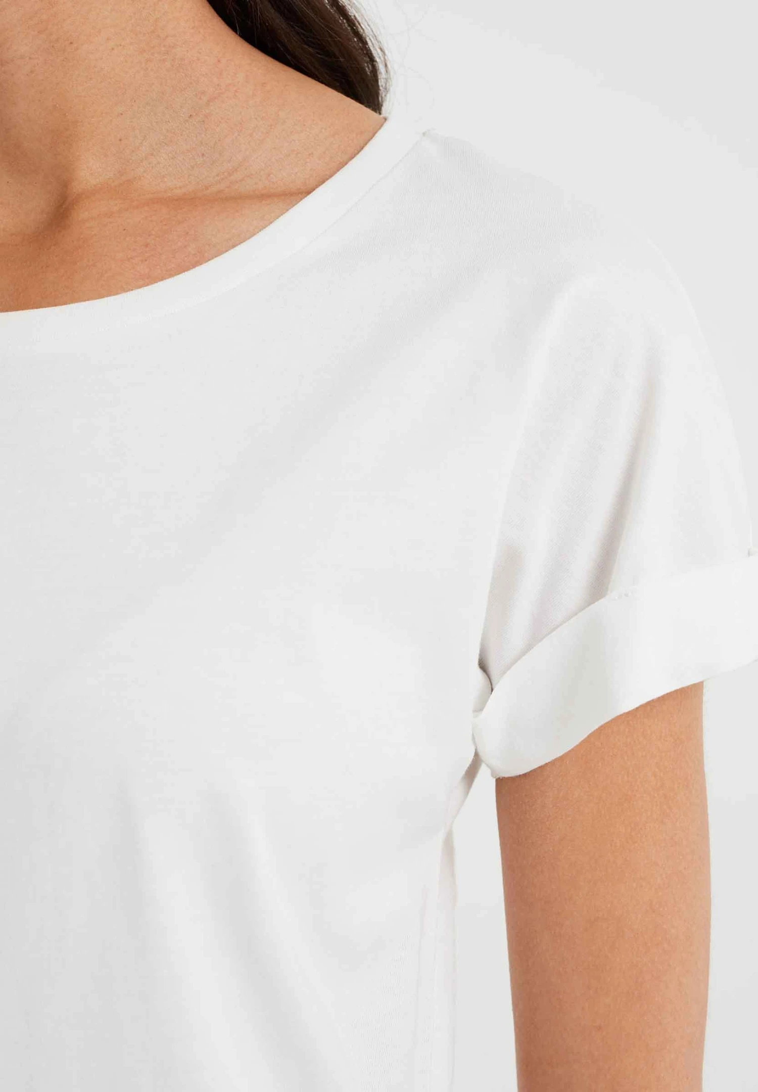 WE FASHION Regular Fit - T-Shirt Basique - White 6 WE FASHION Regular Fit - T-Shirt Basique - White – Image 4