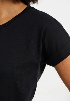 WE FASHION Regular Fit - T-Shirt Basique - Black -We Fashion Soldes Boutique a225f309951a4338a027c2e0c92a8f6e