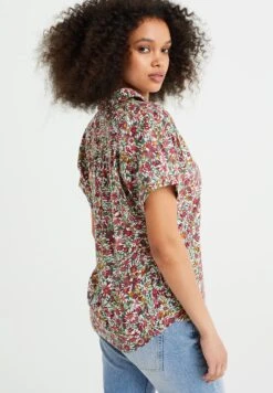 WE FASHION Met Dessin - Chemisier - Green -We Fashion Soldes Boutique a3a6ba60a91a4dac8fa929a6cfaa49cf