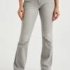 WE FASHION Mid Rise Met Comfort-Stretch - Jean Bootcut - Grey