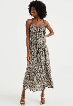 WE FASHION Met Glittergaren - Robe Longue - Black