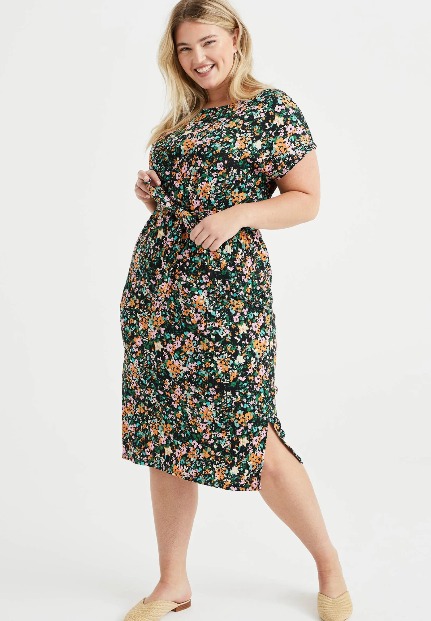 WE FASHION Curve - Robe De Jour - Multi Coloured 3 WE FASHION Curve - Robe De Jour - Multi Coloured