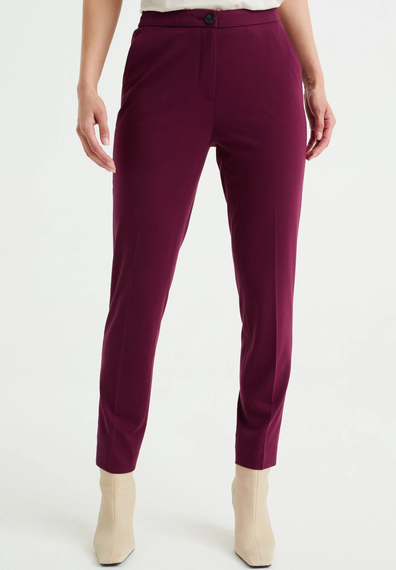 WE FASHION Slim Fit Met Stretch - Pantalon Classique - Red 5 WE FASHION Slim Fit Met Stretch - Pantalon Classique - Red – Image 3