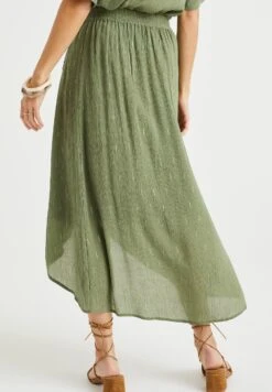 WE FASHION Met Dessin - Jupe Portefeuille - Green -We Fashion Soldes Boutique a762c21230334f428730d57880f781ab