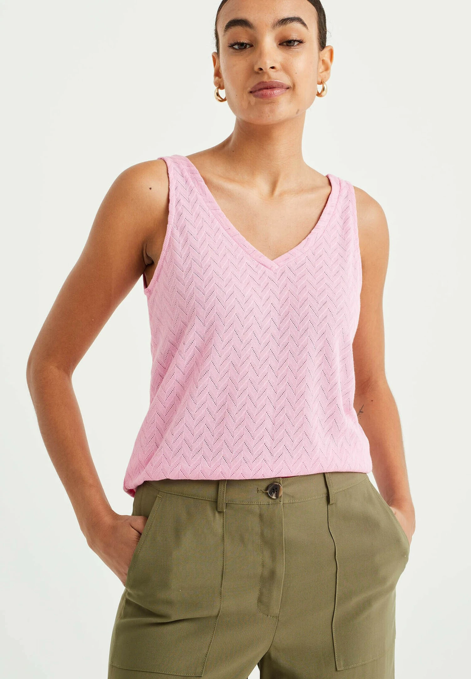 WE FASHION Singlet Met Dessin - Débardeur - Pink 3 WE FASHION Singlet Met Dessin - Débardeur - Pink