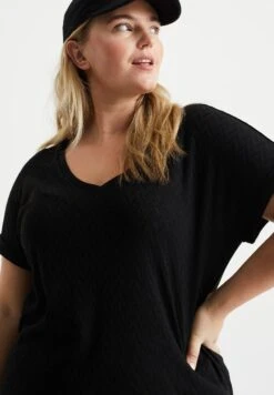 WE FASHION Met Opengewerkt Dessin - Curve - T-Shirt Basique - Black 10 WE FASHION Met Opengewerkt Dessin - Curve - T-Shirt Basique - Black -We Fashion Soldes Boutique ad23a0fb50824ce3a4c0859196f587ce