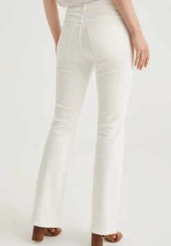 WE FASHION Met Stretch - Jean Bootcut - White -We Fashion Soldes Boutique ad988dbefc2e484a980ee10ad0f7685f