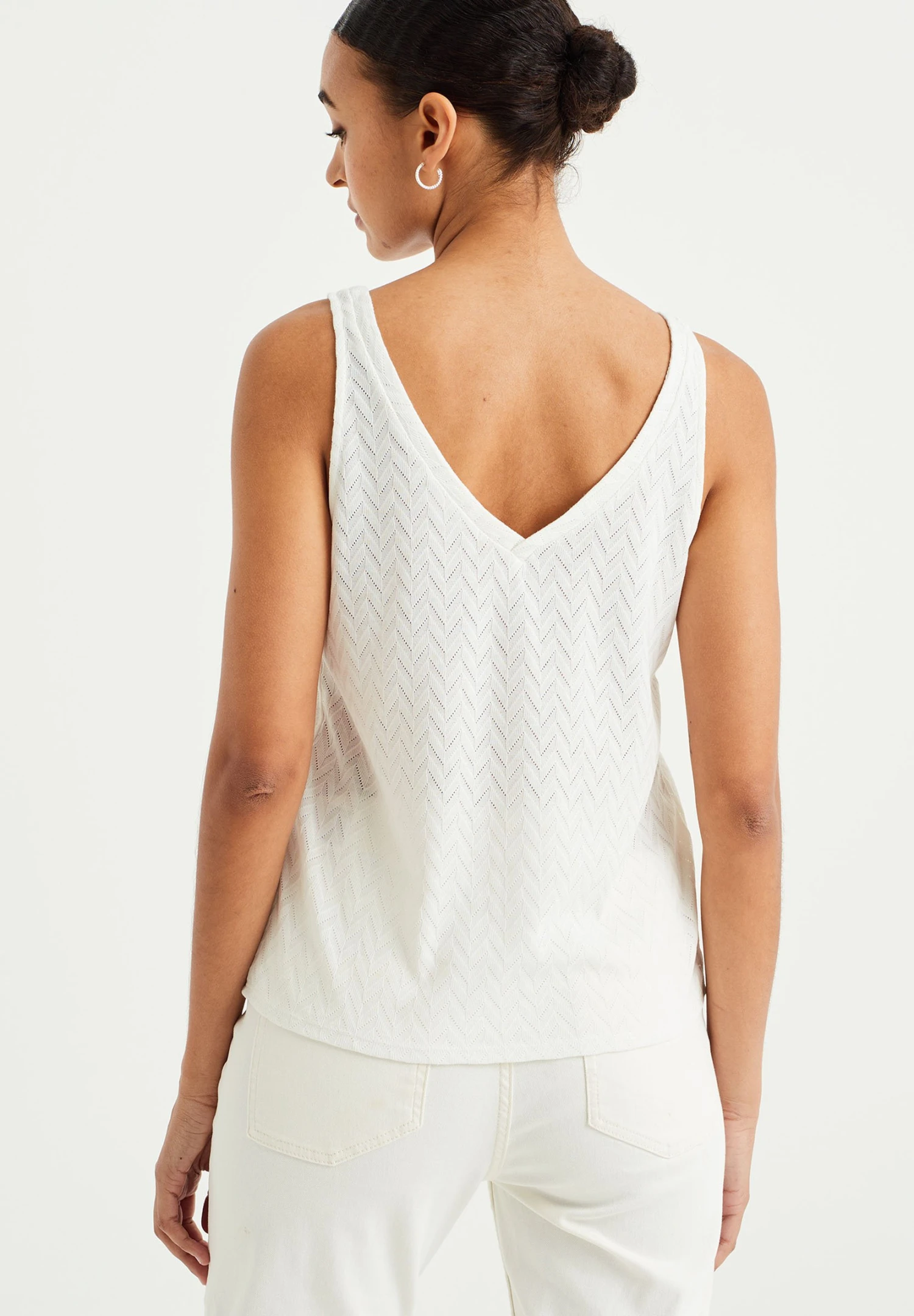 WE FASHION Singlet Met Dessin - Débardeur - White 5 WE FASHION Singlet Met Dessin - Débardeur - White – Image 3