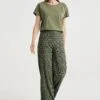 WE FASHION Wide Leg Met Dessin - Pantalon Classique - Green -We Fashion Soldes Boutique aead41fdbac04bd4801fe71d8a534f5b