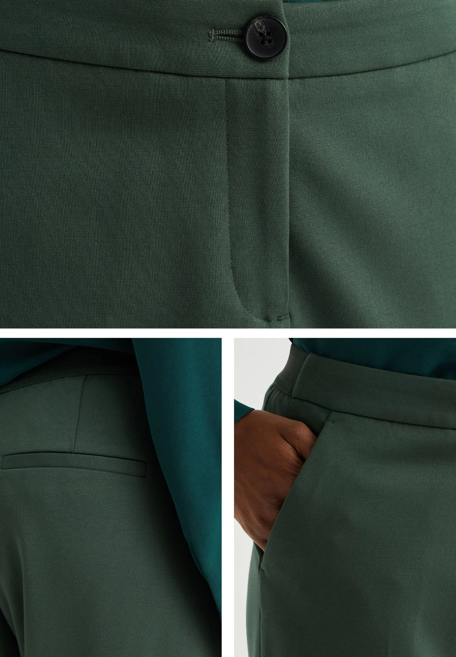 WE FASHION Slim Fit Met Stretch - Pantalon Classique - Green 7 WE FASHION Slim Fit Met Stretch - Pantalon Classique - Green – Image 5