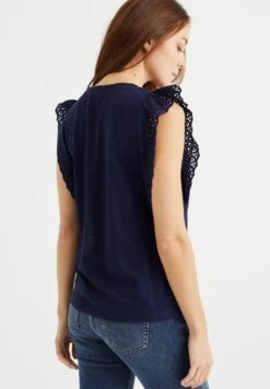 WE FASHION Met Broderie Anglaise - T-Shirt Imprimé - Blue -We Fashion Soldes Boutique b0eee34438e14838a112ad4b2b18a9bb