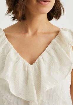 WE FASHION Met Dessin - Robe Longue - White -We Fashion Soldes Boutique b28751efa3ce40899582e2e4a4b45f6a