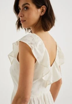 WE FASHION Met Dessin - Robe Longue - White -We Fashion Soldes Boutique b3dcacf9f2c54ebea55d6e50fca3fed4