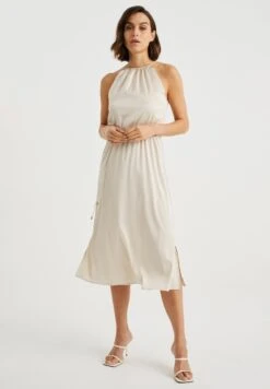 WE FASHION Met Look - Robe De Jour - Beige