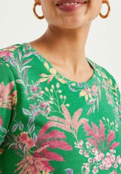 WE FASHION Met Dessin - T-Shirt Imprimé - Green -We Fashion Soldes Boutique b4f2c6457a5345808dce3756a4b06daf