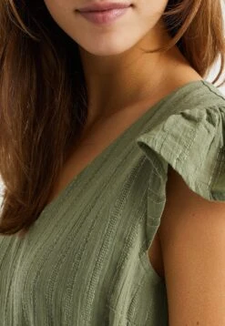 WE FASHION Met Glittergaren - Robe De Jour - Green -We Fashion Soldes Boutique b60897404ffc4257b0aaec4ded77673e