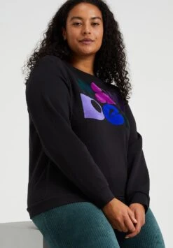 WE FASHION Flared Van Ribstof - Curve - Pantalon Classique - Green -We Fashion Soldes Boutique b618e19a11ec40a088f2da92a43f8b38