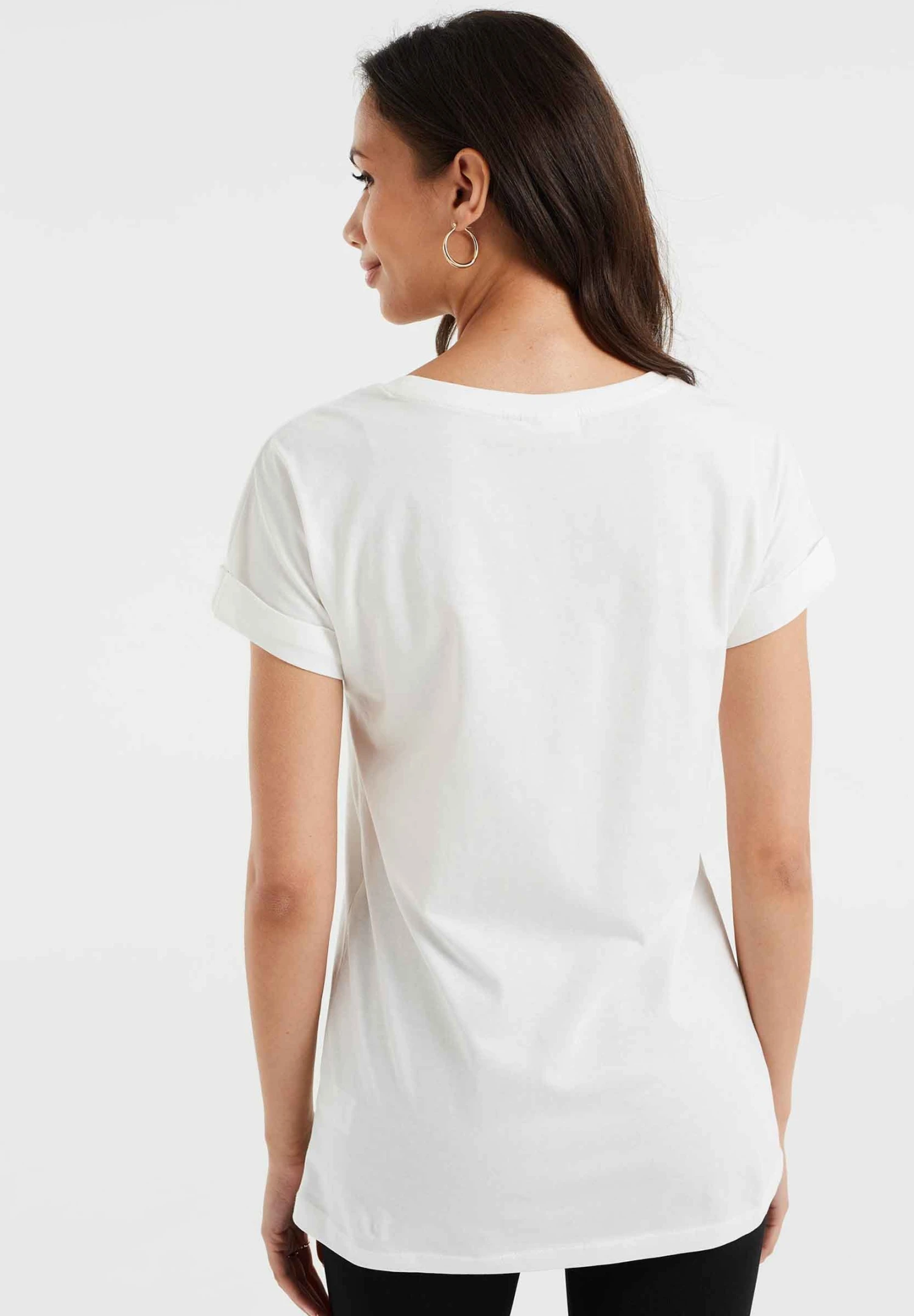 WE FASHION Regular Fit - T-Shirt Basique - White 5 WE FASHION Regular Fit - T-Shirt Basique - White – Image 3