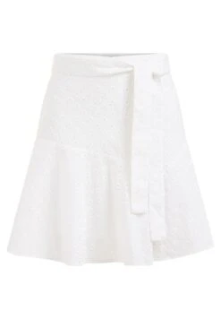 WE FASHION Skort Met Broderie Anglaise - Jupe Trapèze - White -We Fashion Soldes Boutique b854f951dea643939d4661e75334dee1