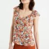 WE FASHION Met Dessin - Blouse - Brown 2 WE FASHION Met Dessin - Blouse - Brown -We Fashion Soldes Boutique ba45bb0a5e254f95a0323028ef6d0678