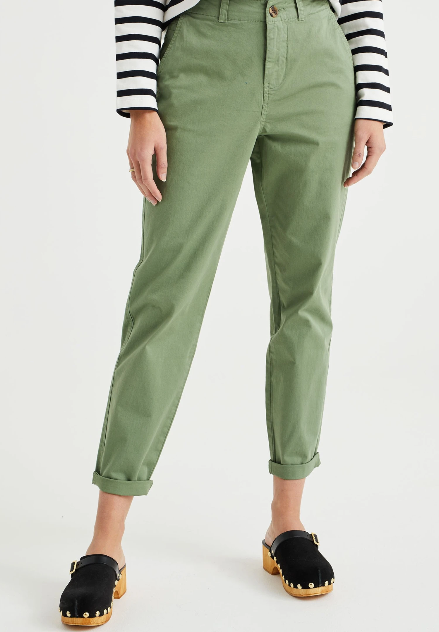 WE FASHION Regular Fit - Chino - Green 3 WE FASHION Regular Fit - Chino - Green