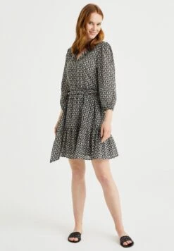 WE FASHION Met Dessin - Robe De Jour - Black