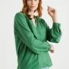 WE FASHION Met Glittergaren - Blouse - Green -We Fashion Soldes Boutique c00bd226713c4cf0ae32d67f8b9dea11