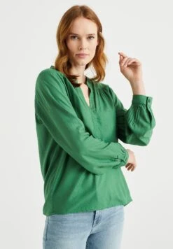 WE FASHION Met Glittergaren - Blouse - Green
