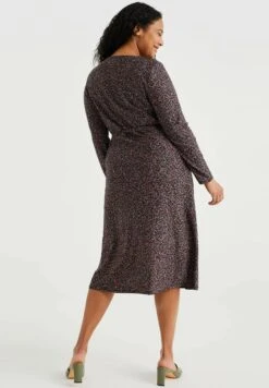 WE FASHION Met Dessin - Curve - Robe De Jour - Green -We Fashion Soldes Boutique c292fde9612a4c51996ddf40caa772bb