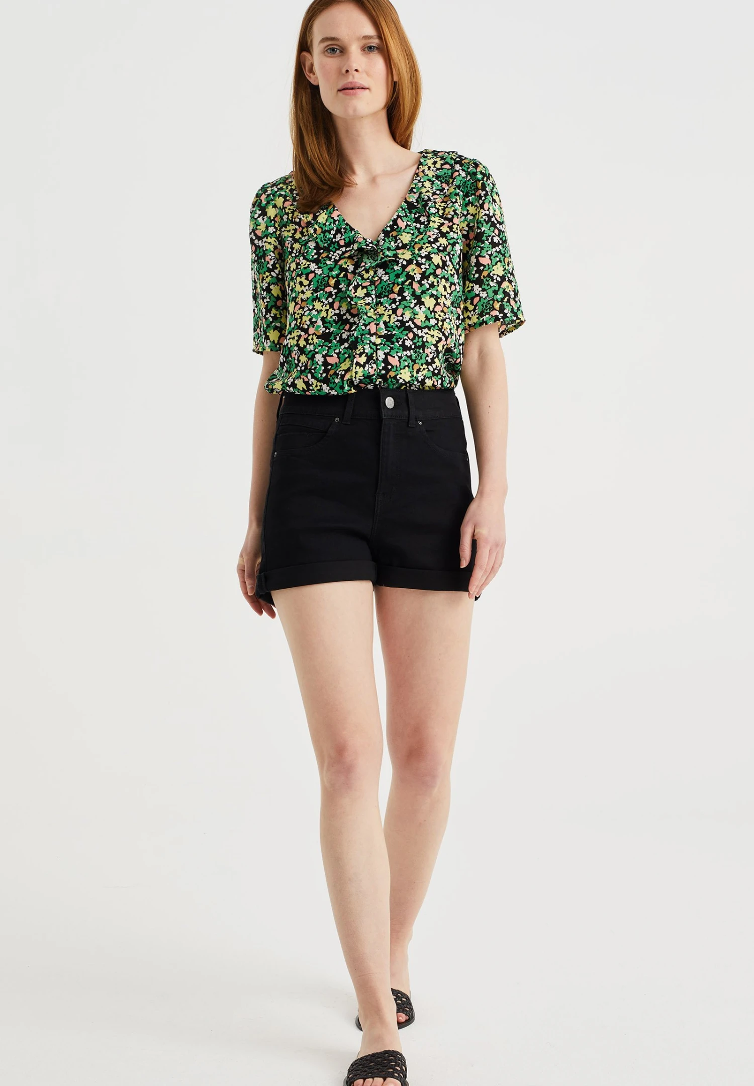 WE FASHION Ruches - Chemisier - Black 4 WE FASHION Ruches - Chemisier - Black – Image 2