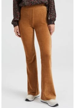 WE FASHION Flared - Pantalon Classique - Brown