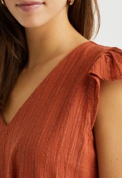 WE FASHION Met Glittergaren - Robe De Jour - Brown -We Fashion Soldes Boutique c6683562877f4b5484299fc4de2385e9