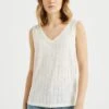 WE FASHION Met Opengewerkt Dessin - Débardeur - White -We Fashion Soldes Boutique c750ae2975184fb387f7ed5d814ff7ec